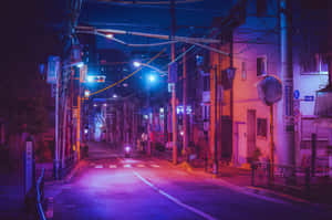 Street Night Tokyo Night Wallpaper