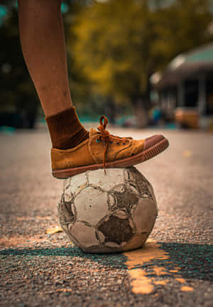 Street Soccer Balance Photography Wallpaper