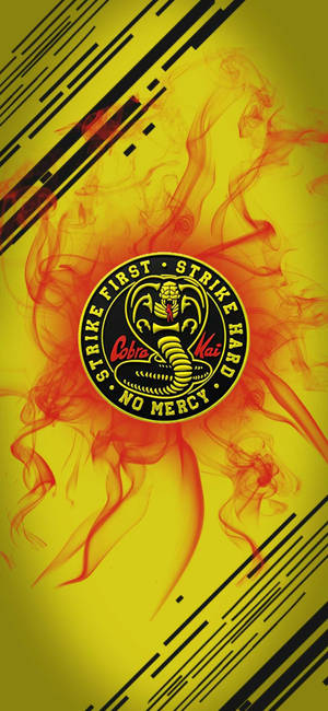 Strike First Strike Hard Cobra Kai Phone Wallpaper