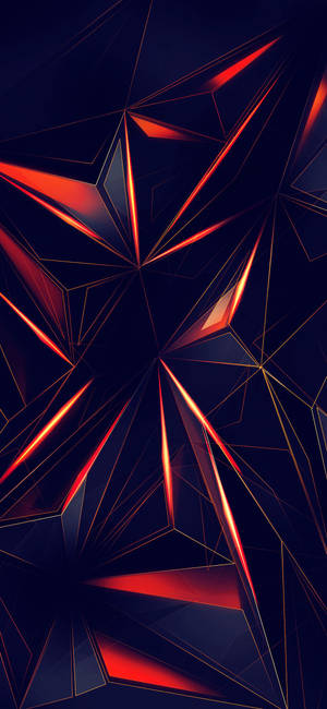 Striking Black And Red Diamond Pattern On An Iphone 11 Wallpaper