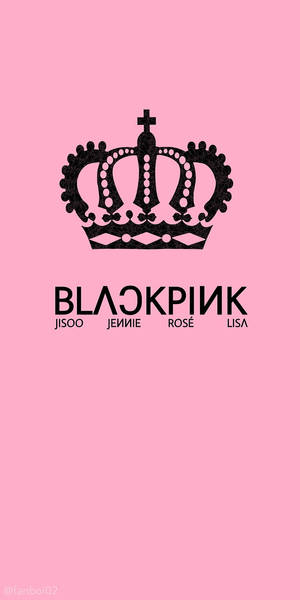 Striking Blackpink Logo With A Dark Background Wallpaper