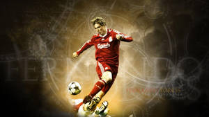 Striking Pose Of Fernando Torres Wallpaper