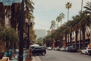 Strolling Along The Streets Of Anaheim Wallpaper