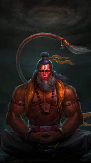 Strong Lord Hanuman 3d Wallpaper
