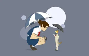Studio Ghibli Desktop Haru And Baron Wallpaper