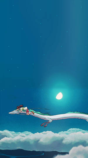 Studio Ghibli Iphone Dragon Haku And Chihiro Wallpaper