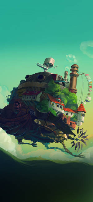 Studio Ghibli Iphone Howl's Moving Castle Wallpaper