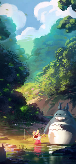 Studio Ghibli Iphone My Neighbor Totoro Wallpaper