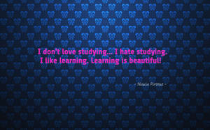 Studying And Learning Wallpaper