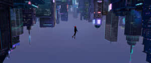 Stunning 4k Wallpaper Of Spider-man From Into The Spider-verse. Wallpaper