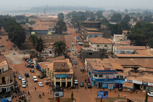 Stunning Aerial View Of Central African Republic Wallpaper