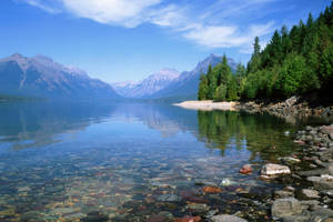 Stunning Earth Lake In Montana Iphone Wallpaper