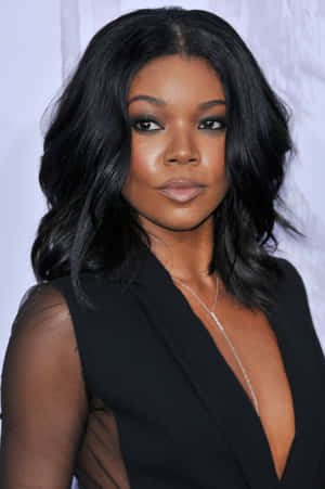 Stunning Gabrielle Union Posing For A Photoshoot Wallpaper