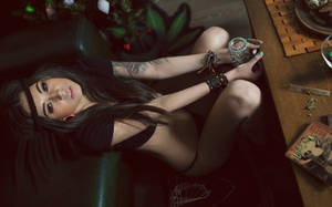 Stunning Portrait Of Diana Melison - Russian Beauty Wallpaper