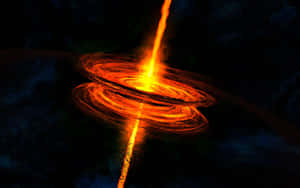 Stunning Quasar In Deep Space Wallpaper