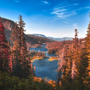 Stunning Sunset Over Yosemite National Park Wallpaper