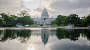 Stunning View Of Capitol Hill Overlooking Clear Lake Wallpaper