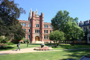 Stunning View Of Haydn Hall At Case Western Reserve University Wallpaper