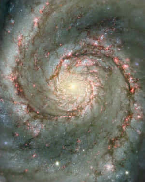 Stunning View Of The Whirlpool Galaxy In High Definition Wallpaper