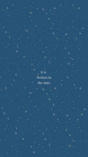 Stunning View Of Twinkling Blue Stars Wallpaper