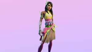 Style Up With The Ruby Outfit - The Newest Fortnite Skin. Wallpaper