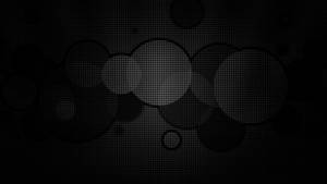 Stylish Black Lcd Circles Wallpaper