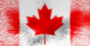 Stylish Canada Flag Wallpaper