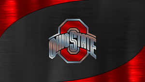 Stylish Ohio State Football Logo Graphic Art Wallpaper