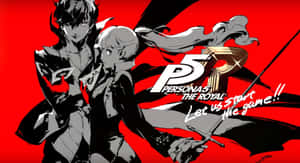 Stylish Persona 5 Logo Wallpaper