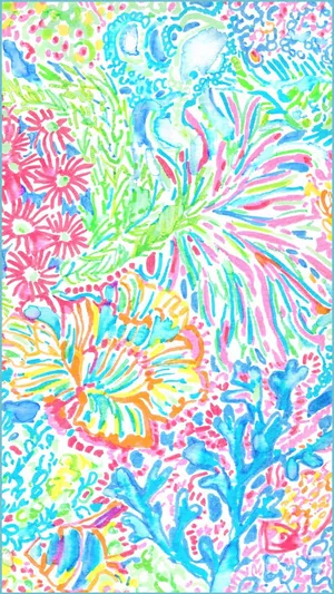 Stylish Preppy Laptop On A Cozy Desk Wallpaper