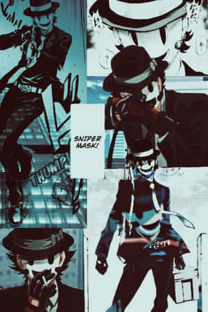 Stylized Sniper Collage Art Wallpaper