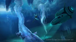 Subnautica Arctic Brinicles Wallpaper