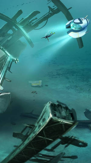 Subnautica Seamoth Mobile Wallpaper