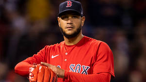 Successful Pitch By Eduardo Rodriguez Wallpaper