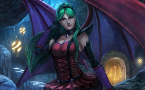 Succubus During Nighttime Wallpaper