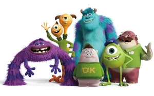 Sulley With Oozma Kappa Gang Wallpaper