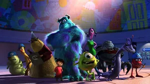 Sulley With The Monsters Inc. Gang Wallpaper