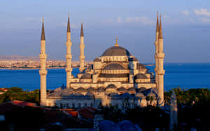 Sultan Ahmed Mosque Big Domes Wallpaper