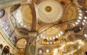 Sultan Ahmed Mosque Interior Domes Wallpaper
