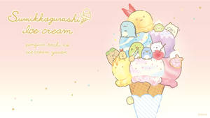 Sumikko Gurashi On Ice Cream Cone Wallpaper