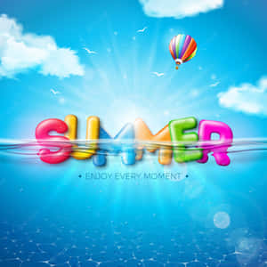 Summer Fun Ocean Sky Wallpaper