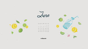Summer Lemonade June Calendar Wallpaper