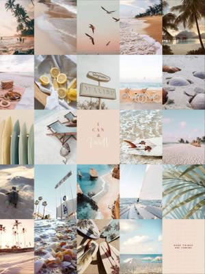 Summer Vibes Neutral Wallpaper