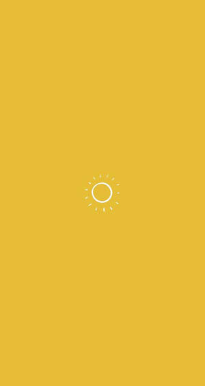 Sun Cute Yellow Aesthetic Wallpaper
