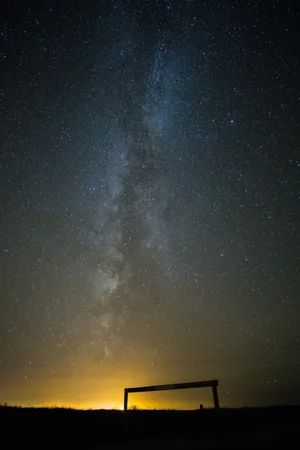 Sun Set Milky Way Wallpaper