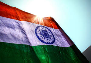 Sunlight And Indian Flag 4k Wallpaper