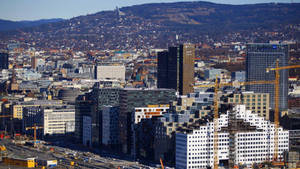 Sunny Oslo City Wallpaper