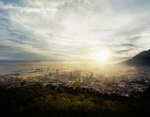 Sunrise At Cape Town Wallpaper