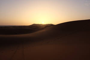 Sunrise At The Sahara Wallpaper