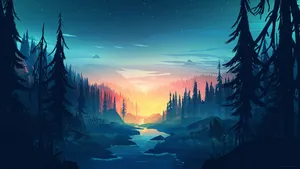 Sunrise At The Valley Hd Design Wallpaper